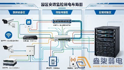 成都園區(qū)安防監(jiān)控整體弱電布局施工